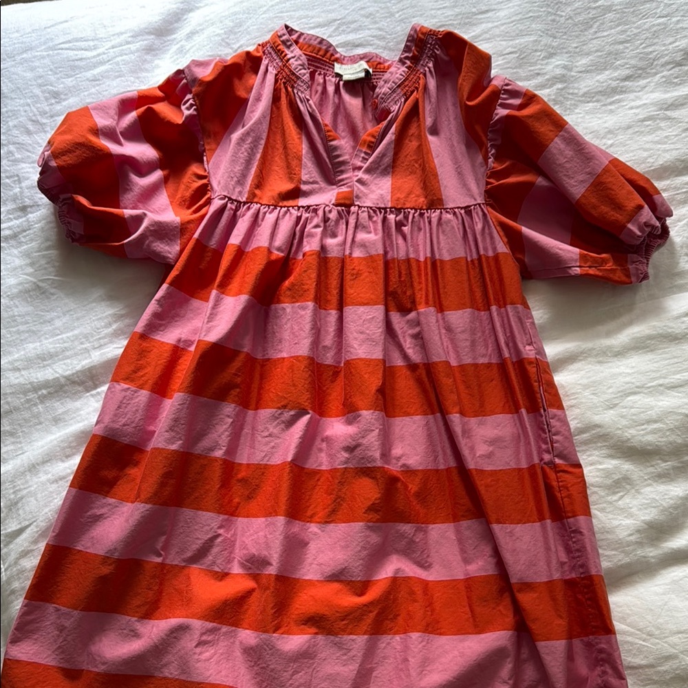 Stella McCartney Striped Cotton Dress, sz 12
